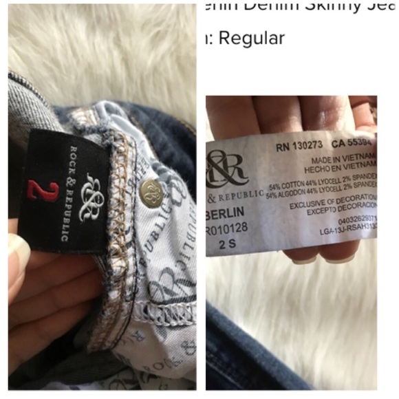 Dark Blue Women's Berlin Denim Skinny Jeans - Picture 4 of 8